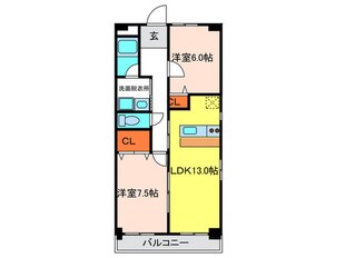 ラ・カ－サＴＳＵＣＨＩＨＡＲＡの物件間取画像